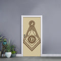 Freemasonry Symbol Print Door Sticker