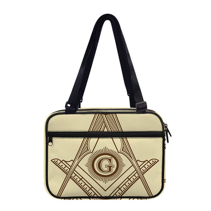 Freemasonry Symbol Print Double Strap Bible Bag