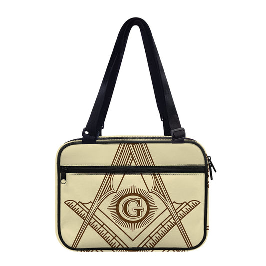 Freemasonry Symbol Print Double Strap Bible Bag