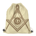 Freemasonry Symbol Print Drawstring Bag