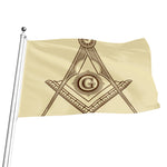 Freemasonry Symbol Print Flag