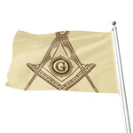 Freemasonry Symbol Print Flag