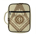 Freemasonry Symbol Print Front Pocket Bible Bag