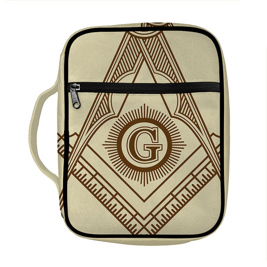 Freemasonry Symbol Print Front Pocket Bible Bag