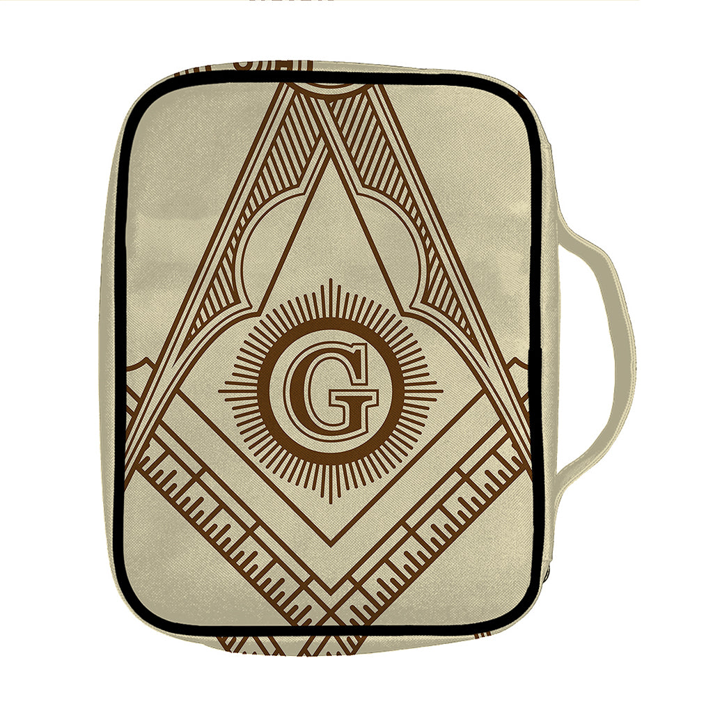 Freemasonry Symbol Print Front Pocket Bible Bag