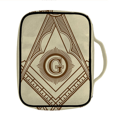 Freemasonry Symbol Print Front Pocket Bible Bag