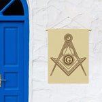 Freemasonry Symbol Print Garden Flag