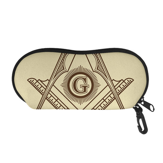 Freemasonry Symbol Print Glasses Case