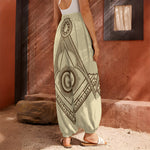 Freemasonry Symbol Print Harem Pants