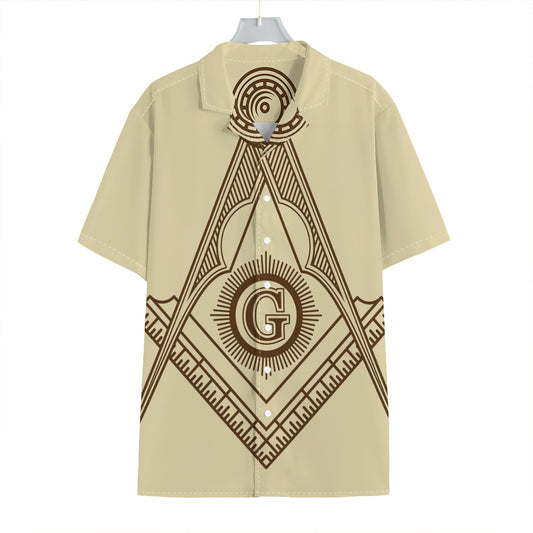 Freemasonry Symbol Print Hawaiian Shirt