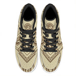 Freemasonry Symbol Print High Top Leather Sneakers