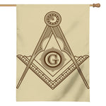 Freemasonry Symbol Print House Flag