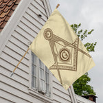 Freemasonry Symbol Print House Flag