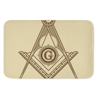 Freemasonry Symbol Print Indoor Door Mat