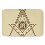 Freemasonry Symbol Print Indoor Door Mat