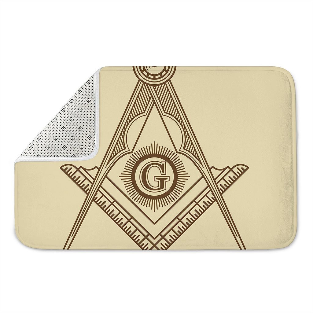 Freemasonry Symbol Print Indoor Door Mat