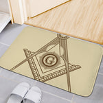 Freemasonry Symbol Print Indoor Door Mat