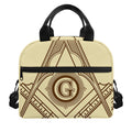 Freemasonry Symbol Print Insulated Lunch Bag