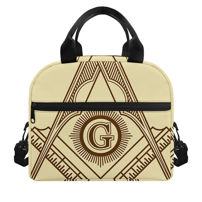 Freemasonry Symbol Print Insulated Lunch Bag