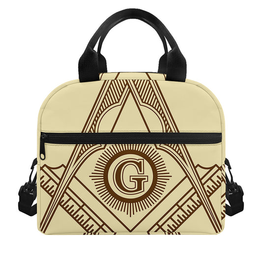 Freemasonry Symbol Print Insulated Lunch Bag