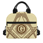 Freemasonry Symbol Print Insulated Lunch Bag