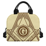 Freemasonry Symbol Print Insulated Lunch Bag