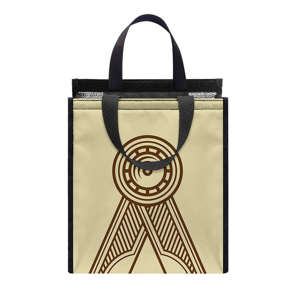 Freemasonry Symbol Print Insulated Lunch Tote