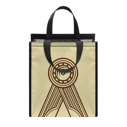 Freemasonry Symbol Print Insulated Lunch Tote
