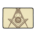 Freemasonry Symbol Print Kitchen Mat