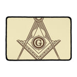 Freemasonry Symbol Print Kitchen Mat