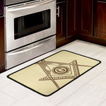 Freemasonry Symbol Print Kitchen Mat