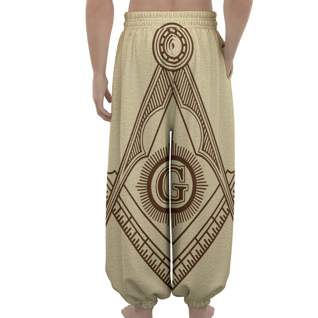 Freemasonry Symbol Print Lantern Pants