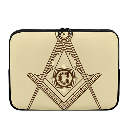 Freemasonry Symbol Print Laptop Sleeve