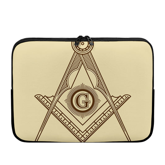 Freemasonry Symbol Print Laptop Sleeve