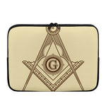 Freemasonry Symbol Print Laptop Sleeve