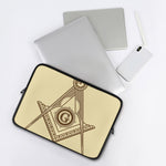 Freemasonry Symbol Print Laptop Sleeve