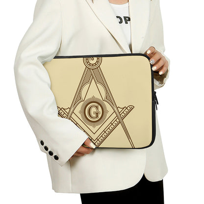 Freemasonry Symbol Print Laptop Sleeve