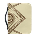Freemasonry Symbol Print Leather Bible Cover