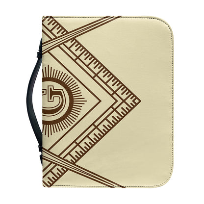 Freemasonry Symbol Print Leather Bible Cover