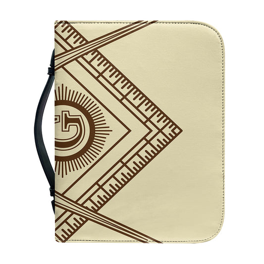 Freemasonry Symbol Print Leather Bible Cover