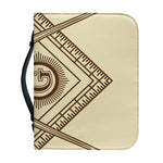 Freemasonry Symbol Print Leather Bible Cover