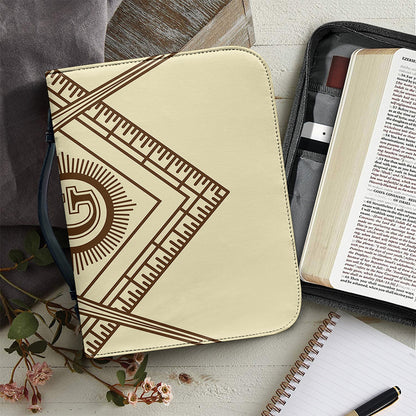 Freemasonry Symbol Print Leather Bible Cover