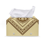 Freemasonry Symbol Print Leather Tissue Box Cover