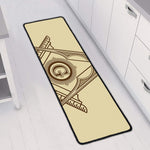 Freemasonry Symbol Print Long Kitchen Mat