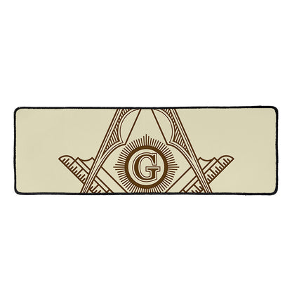 Freemasonry Symbol Print Long Kitchen Mat