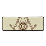 Freemasonry Symbol Print Long Kitchen Mat