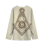 Freemasonry Symbol Print Long Sleeve Short Coat