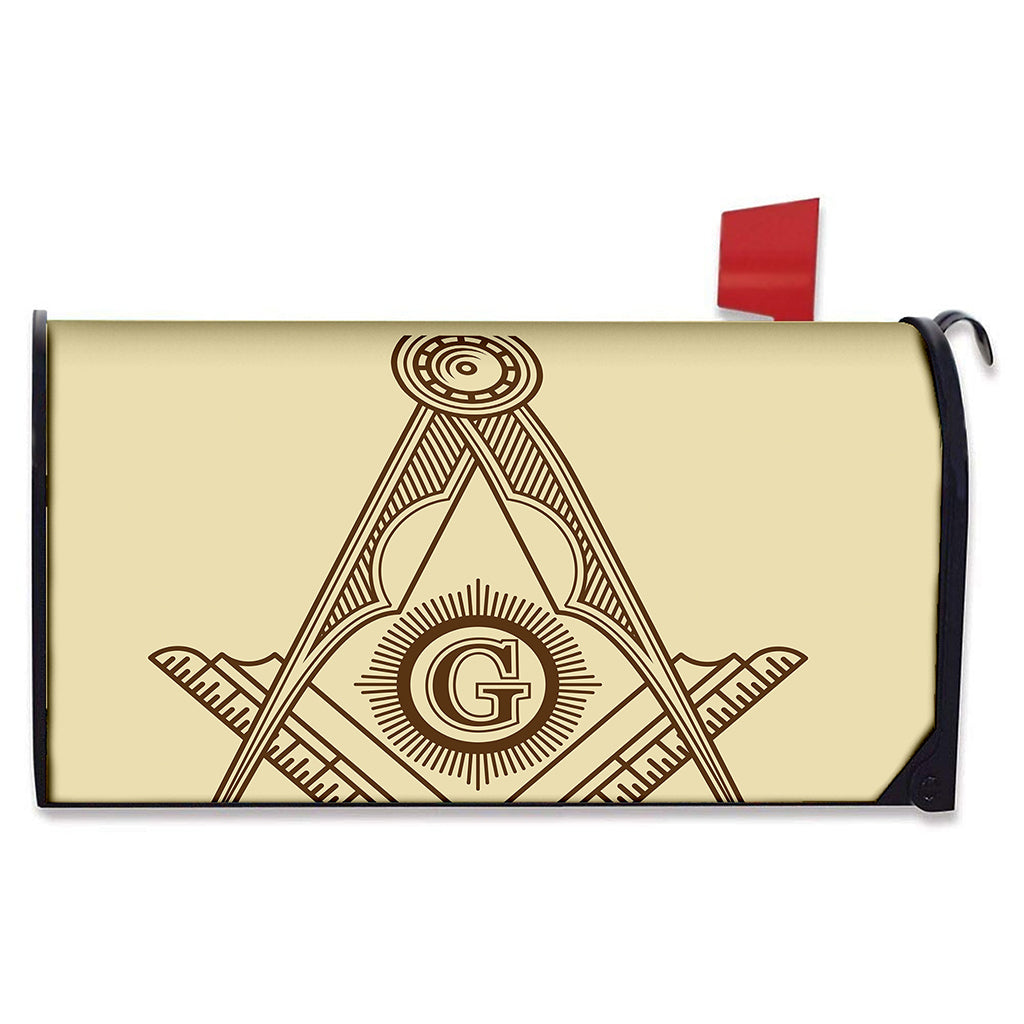 Freemasonry Symbol Print Mailbox Cover