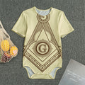 Freemasonry Symbol Print Men's Bodysuit
