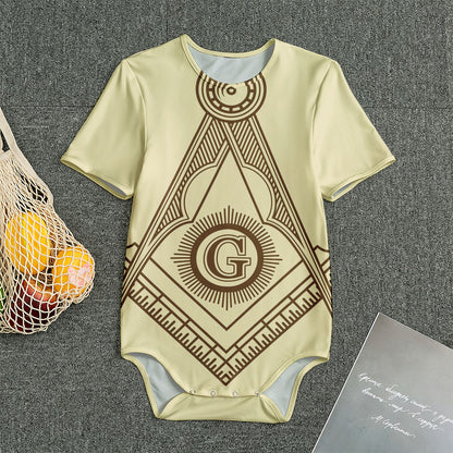 Freemasonry Symbol Print Men's Bodysuit